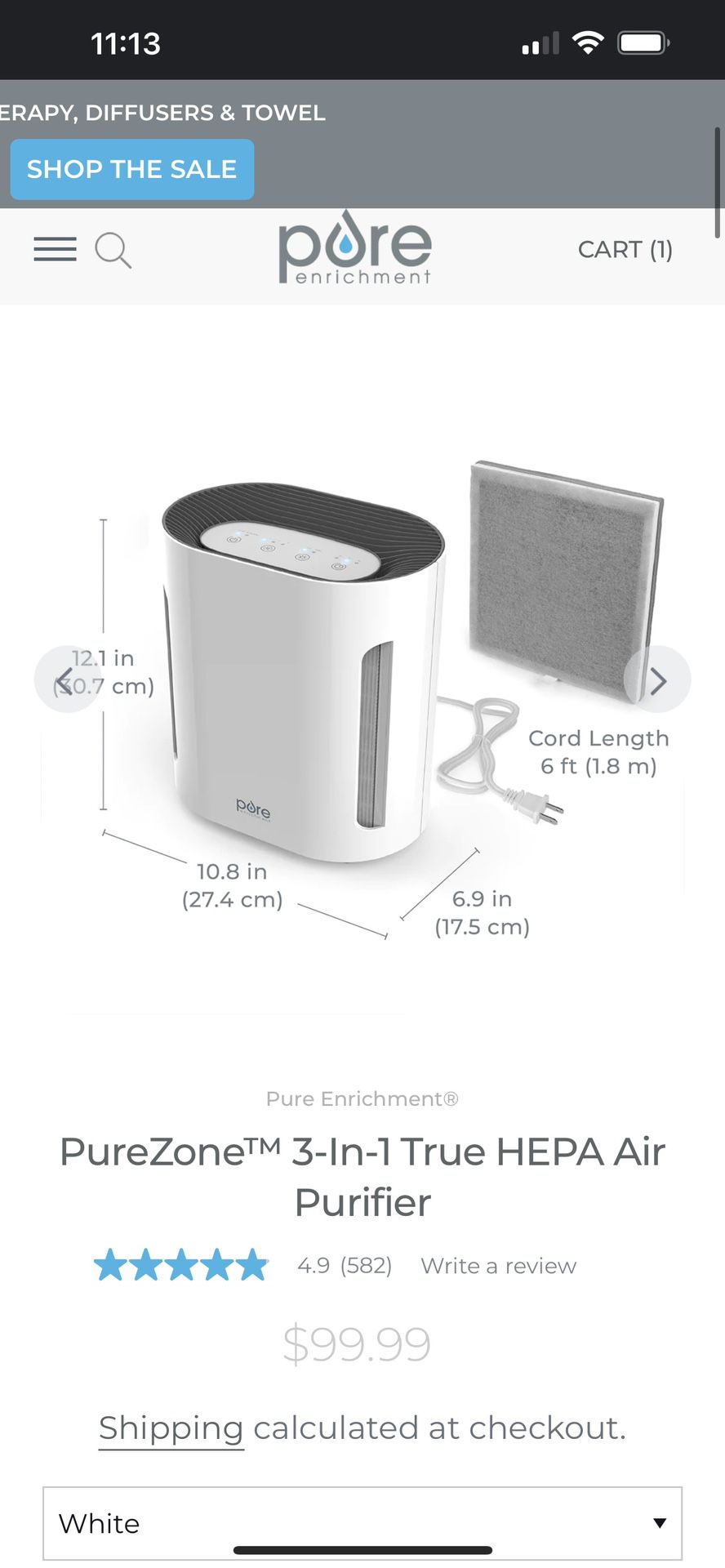 Keep Air Clean, Air Filter 3-In-1 True HEPA Air Purifier For Bedroom Or Living Room Space 