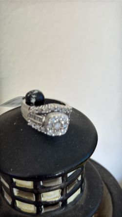 S-silver Diamond Ring