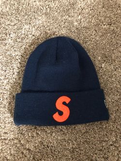 Supreme S beanie navy