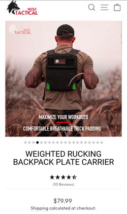 Wolf tactical rucking plate carrier