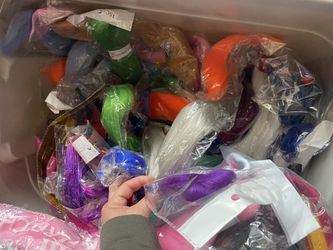 Synthetic Hair And Tinsil