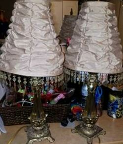 Gold Antique Lamps.