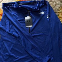 Blue North Face Future Fleece 1/2 Zipup 