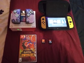 Nintendo Switch (Pokemon Edition) With Accessories 