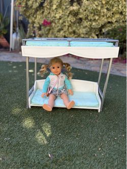 Authentic American Girl Truly Me Bunk Bed and American Doll
