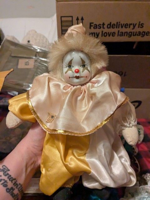 Porcelain Clown Doll