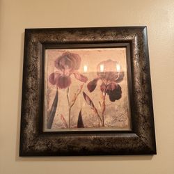 Floral Pictures 30.00 For Both Or 15.00 Each. 