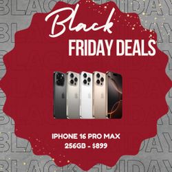 iPhone 16 Pro Max 256GB Unlocked Available On Black Friday Sale 
