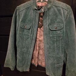 One of a Kind Women's Suede Leather Jacket