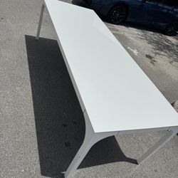 Large White Dining Table