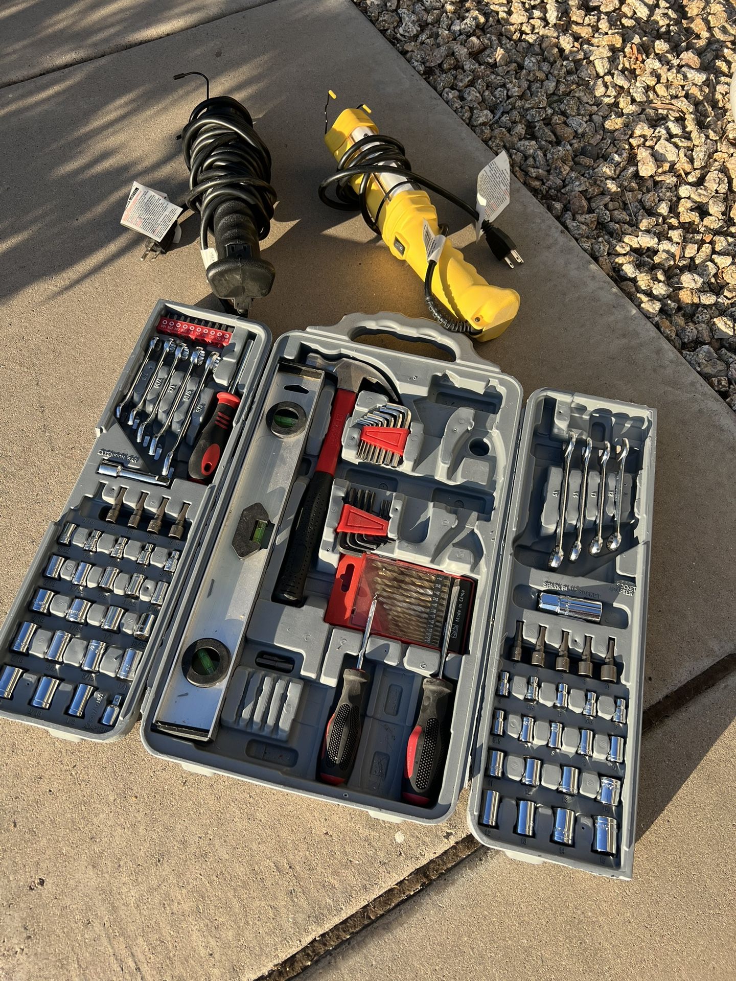 Various Tools And Shop Lights