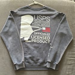 Fred Segal Limited Edition Collection Gray-Blue USPS logo sweatshirt