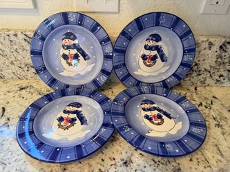Snowman plates