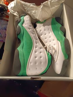 Air Jordan 13 White Green Sneakers