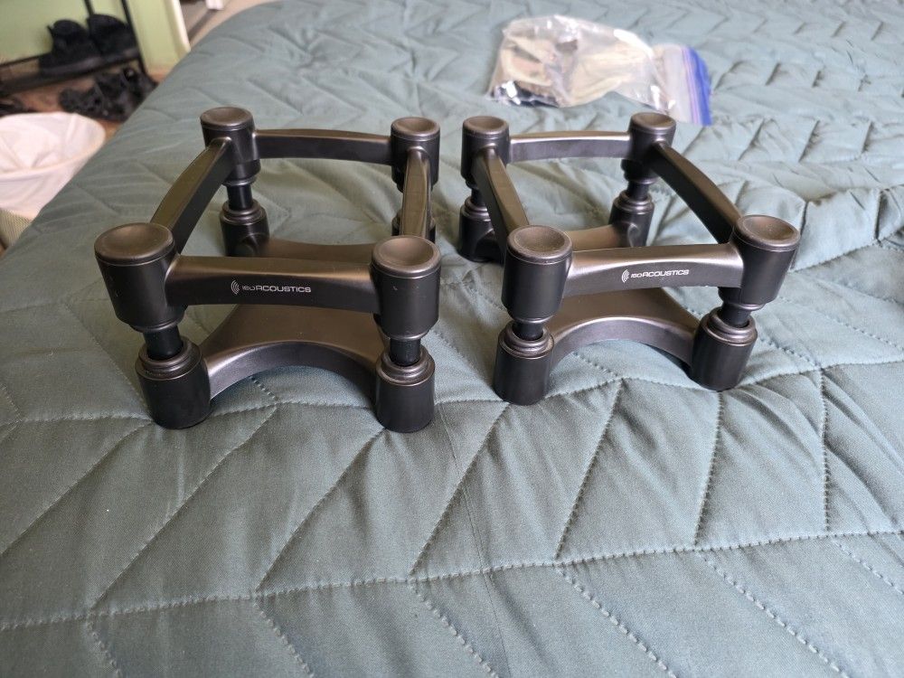 IsoAcoustics Sound Isolation Speaker Stands Height Adjustable, 6" X 7.5"