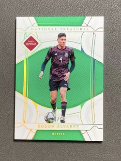2022 National Treasures Edson Alvarez Gold Base /10