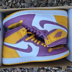 AIR JORDAN 1 HIGH RETRO OG 'BROTHERHOOD' university /gold size 13 with box