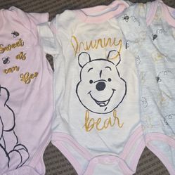 Used Disney Babys Infant Girl Onesie Sz 3-6 months.
