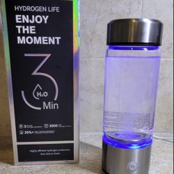 New Upgrade Hydrogen Water Bottle Generator 【NO.1 Double Hydrogen Content】 【Industry TOP - 24-Hour Hydrogen Lock】 | 0 Chlorine & 0 Ozone | 100% Leak-P