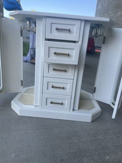 Joyero Con Cajoncitos Con Espejo