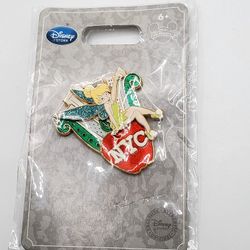 Tinker Bell LOVE NYC New York City Disney Pin ✿ Tink Big Apple Skyline RETIRED