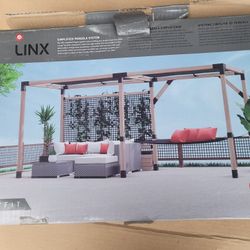 (1) Linx 6" X 6" T/Fit Pergola Black Steel Extension Bracket  