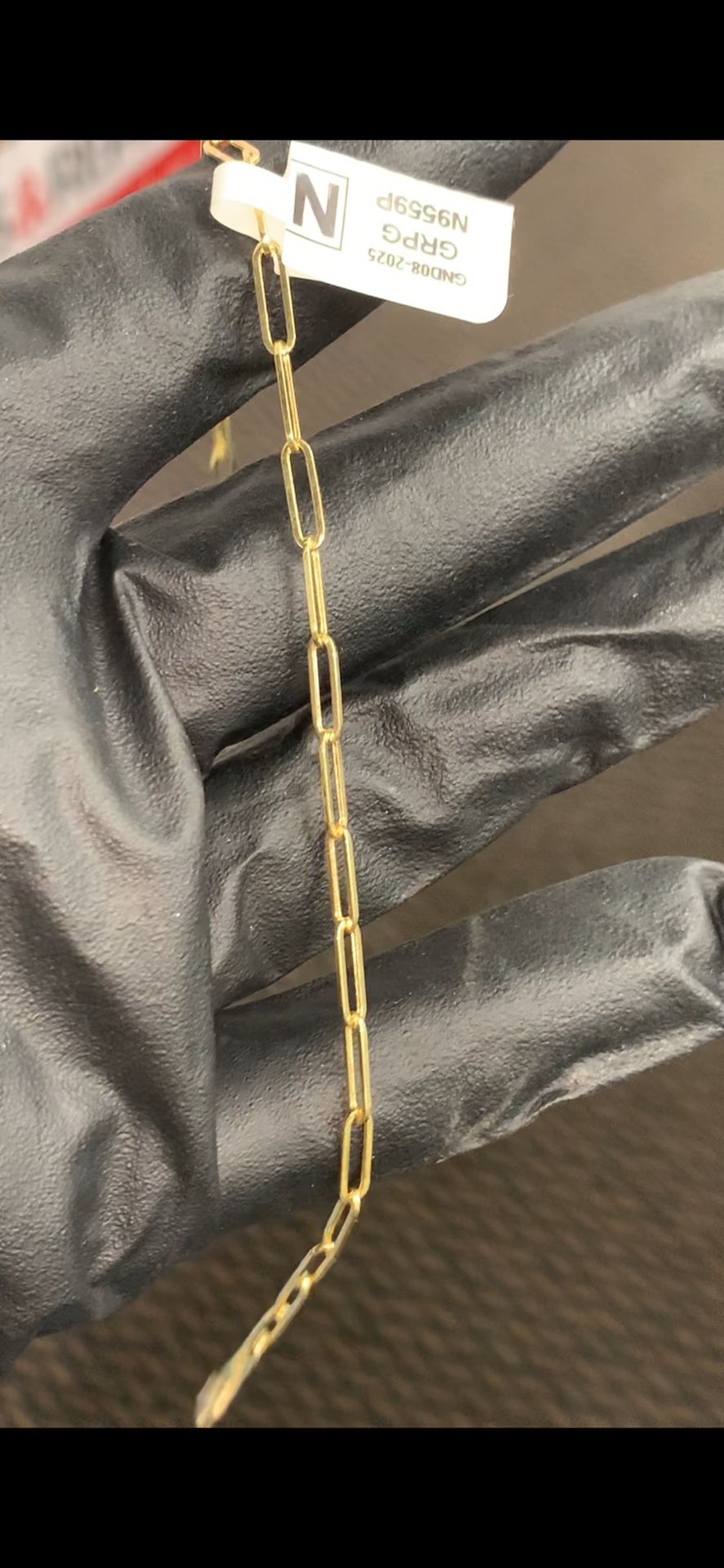 10k Paperclip Bracelet