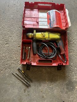 HILTI TE 2 Drill With Some Drill Bits Works Great.