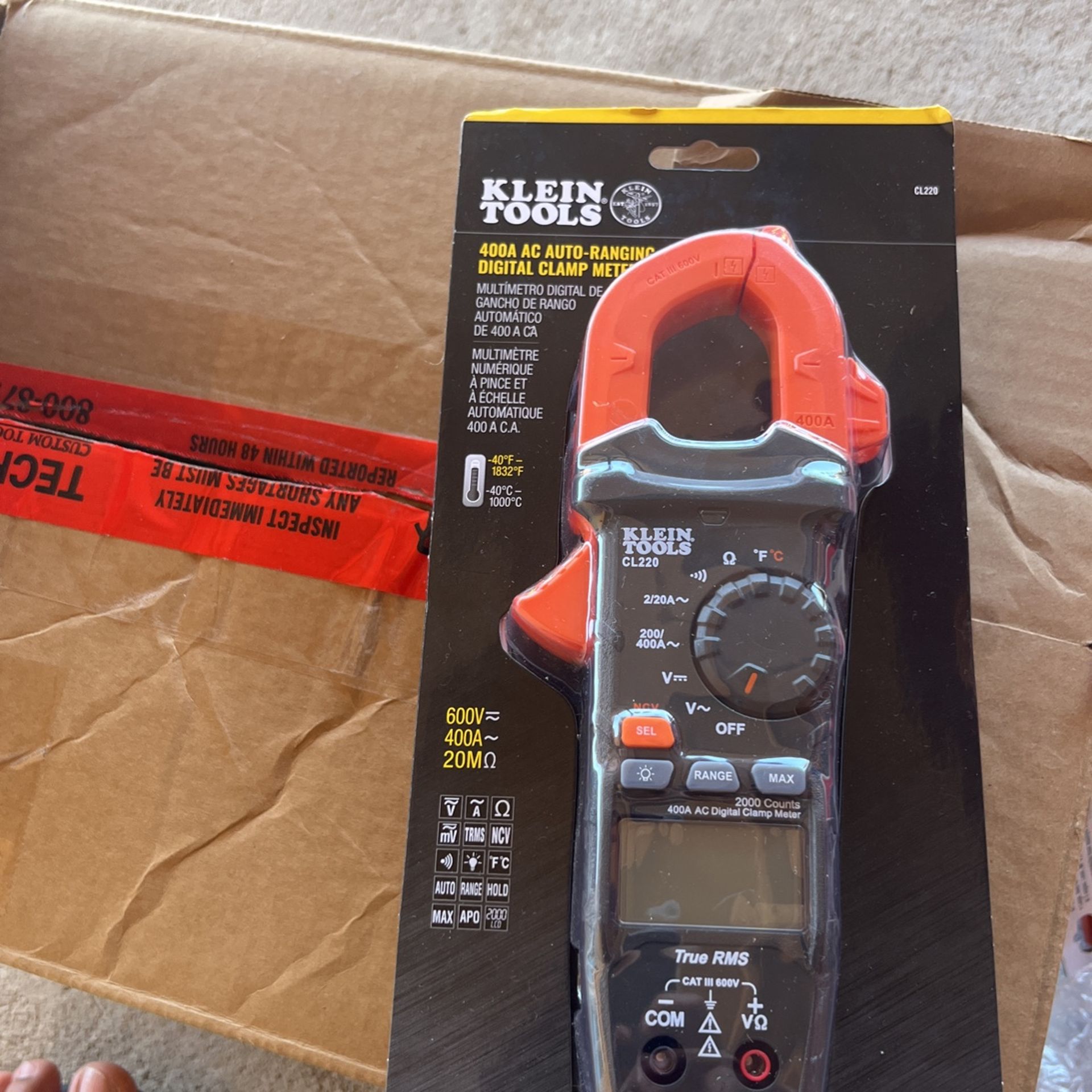 400A AC AUTO RANGING DIGITAL CLAMP METER