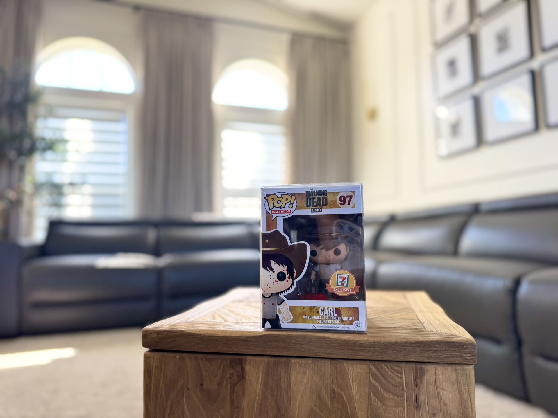 RARE Funko Pop! Television: The Walking Dead Carl Grimes #97 (7 Eleven Exclusive Bloody Variant)