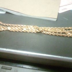 Rope Chain  Gold  14k Plated