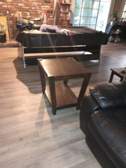 End Wood Table