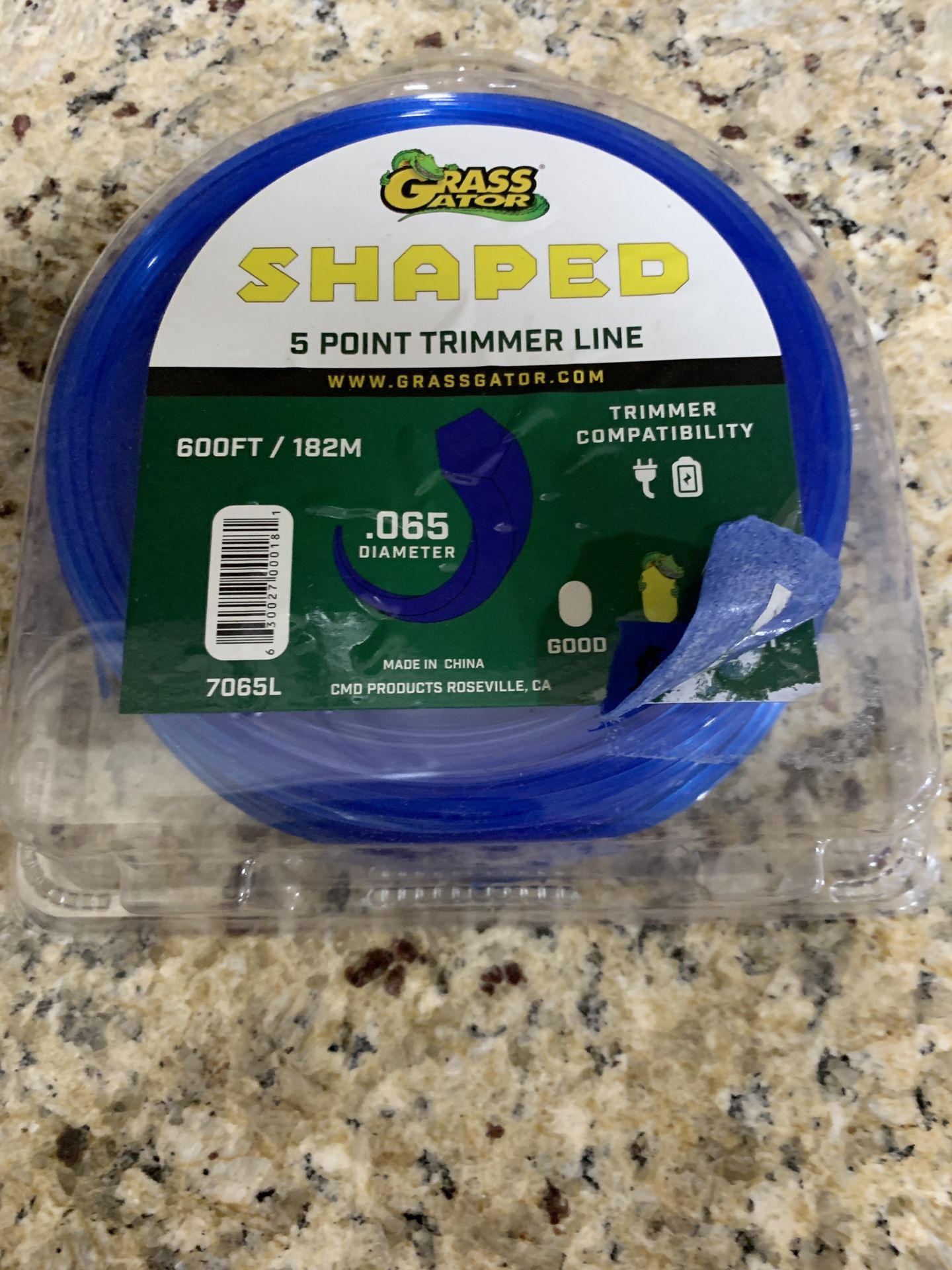Grass Gator Shaped 5 Point Trimmer Line
