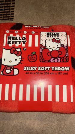 Hello Kitty Silky Soft Throw Blanket 40x50