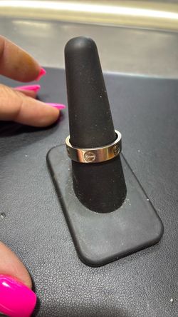 CARTIER 18K WG LOVE BAND