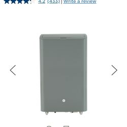 GE® 7,500 BTU Smart Portable Air Conditioner with Dehumidifier and Remote, Grey

