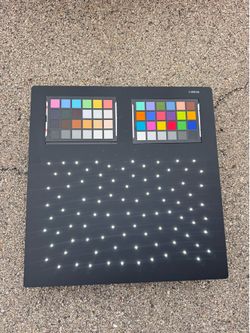 Camera Calibration Target Board with ColorCheckers & LED Array