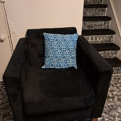 Suede Sofa and Love Seat