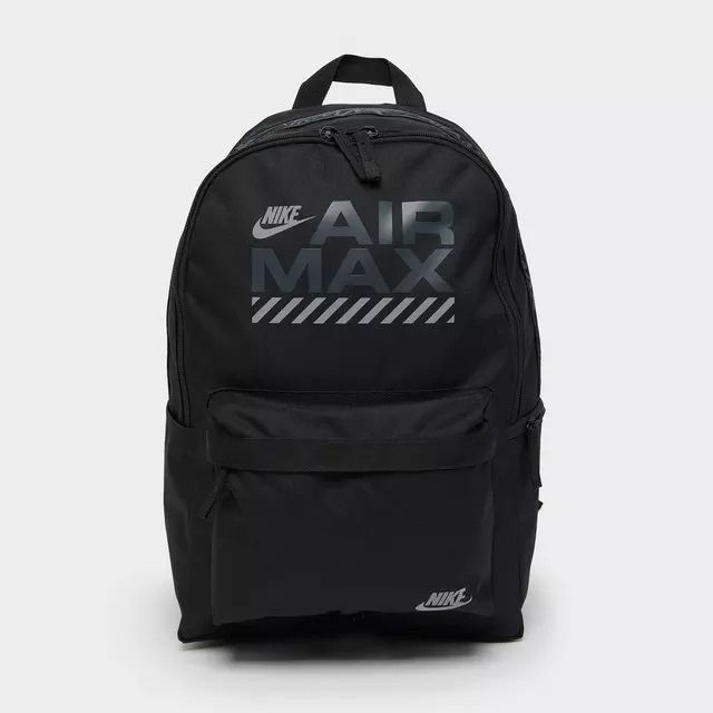 Nike Air Max Heritage 25L Backpack - School/Work/Gym - Black-White