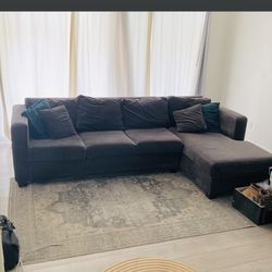 Sofa, Very Comfortable Grey Sofa