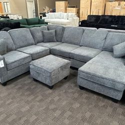 Slate Gray 5 Pc sectional set 