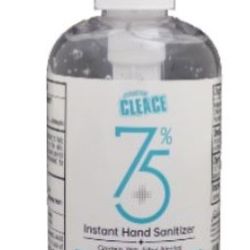 Cleace 75% Alcohol Hand Sanitizer (1 case /24ct, 8 oz. Bottles) (Kills 99% Germs)
