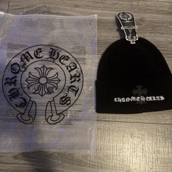 Black Chrome hearts beanie 