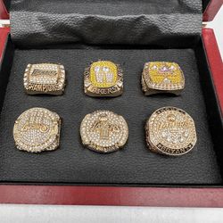 Lakers Championship Rings Set Of 6 Kobe Bryant