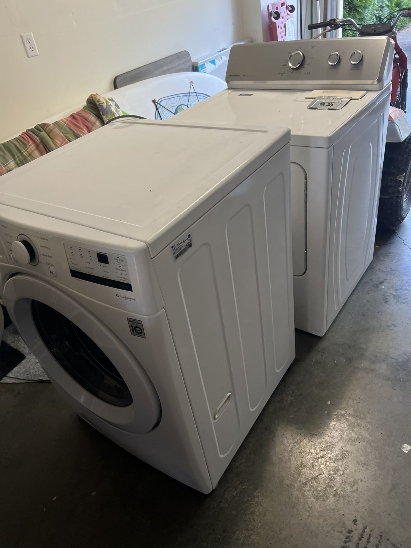 Pair Of Working Washer And Dryer