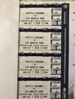 Seattle Seahawks vs Los Angeles Rams