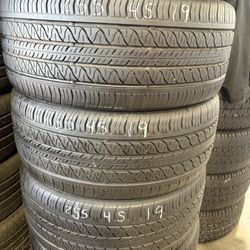 255/45r19 Continental Tires In Great Shape