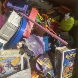 Box Of Vintage Toys 
