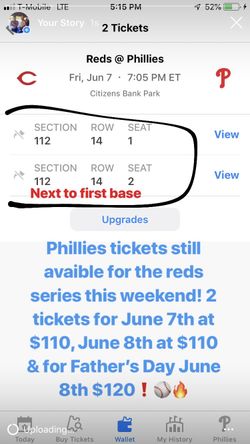 Phillies tickets!