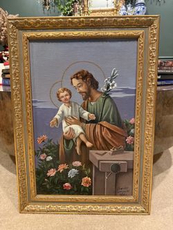 Beautiful Gold Vintage Painting